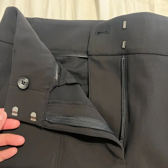 White House Black Market Classic Black Straight Leg Pants - Picture 3 of 10